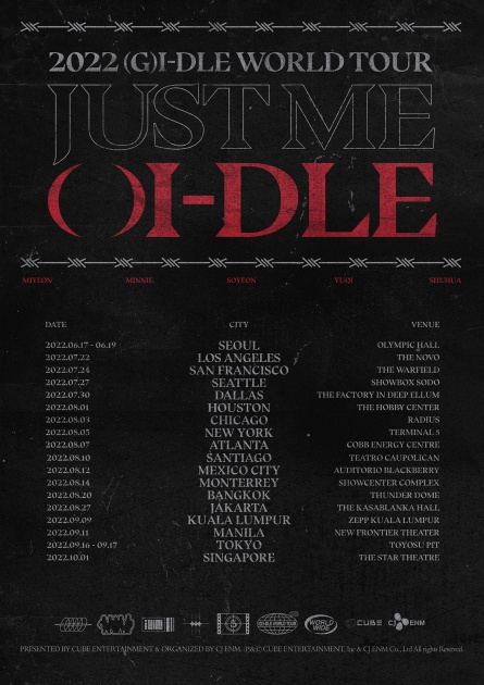 2022 (G)I-DLE WORLD TOUR [JUST ME ( )I-DLE]